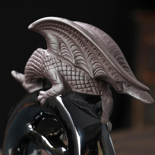 Escultura de Dragón de Humo Relajante